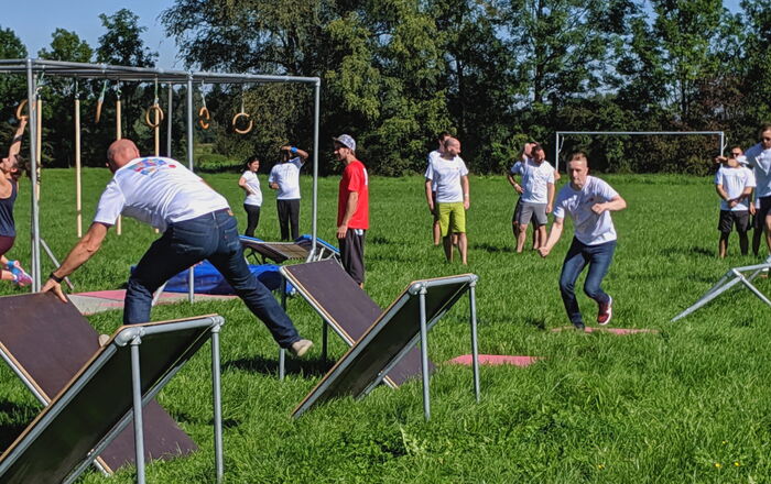 Ninja Warrior Parkour Firmenevent