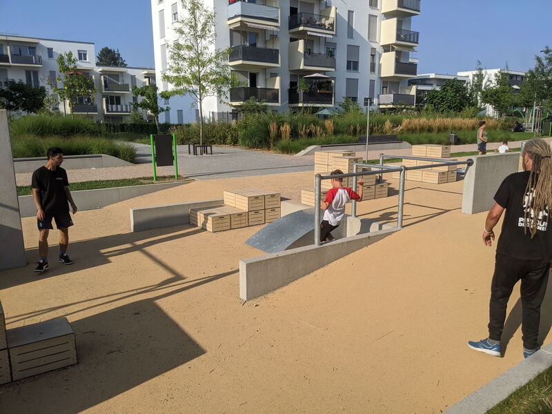 Parkour Park Kistenstapel