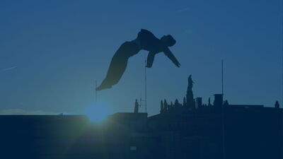 Backflip Rückwärtssalto Parkour
