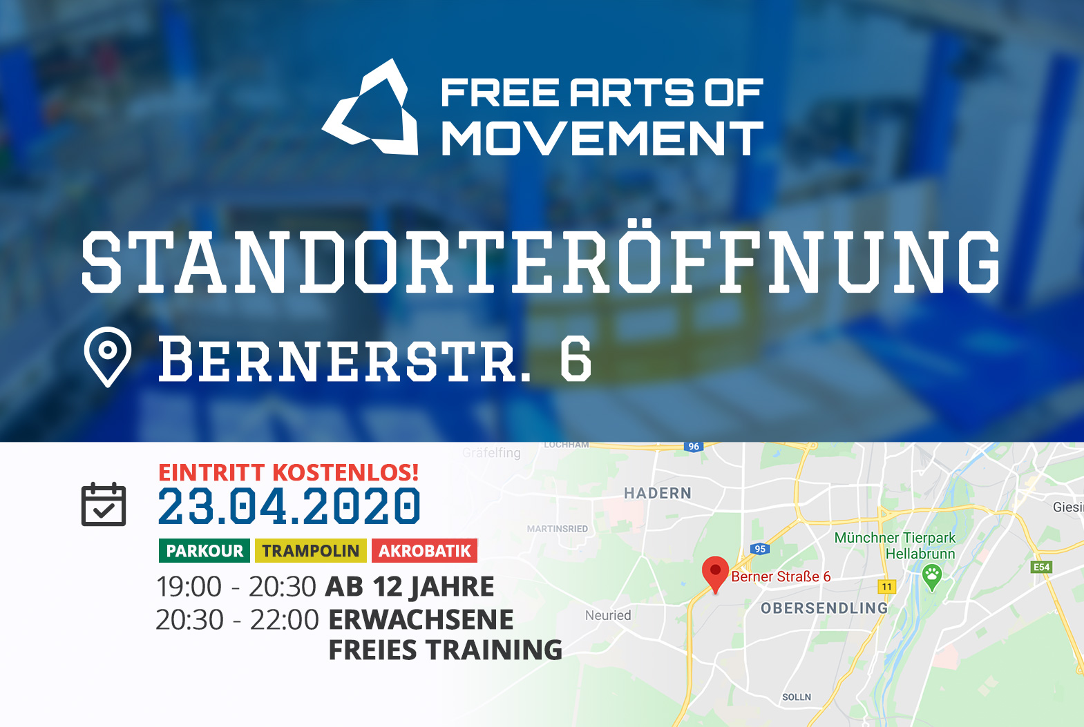 Parkourtraining an der Bernerstraße München